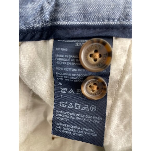 Tommy Hilfiger Tailored Fit Chino Khaki Pants - Size 32x32 - Picture 6 of 6